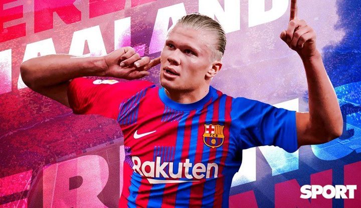 Haaland được đồn đoán với Barca