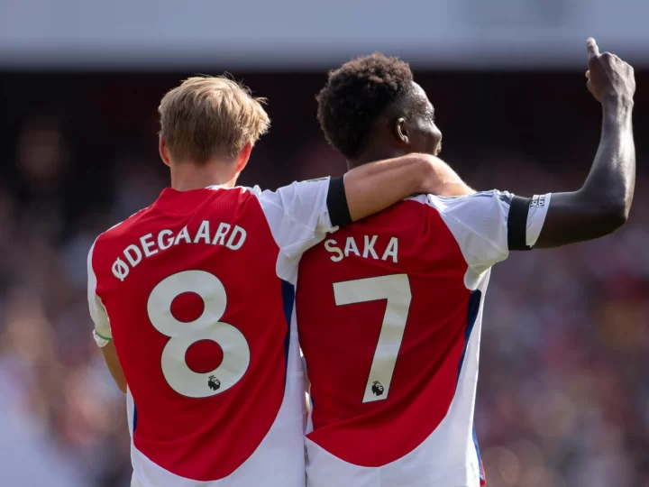 Arsenal phụ thuộc vào Odegaard và Saka