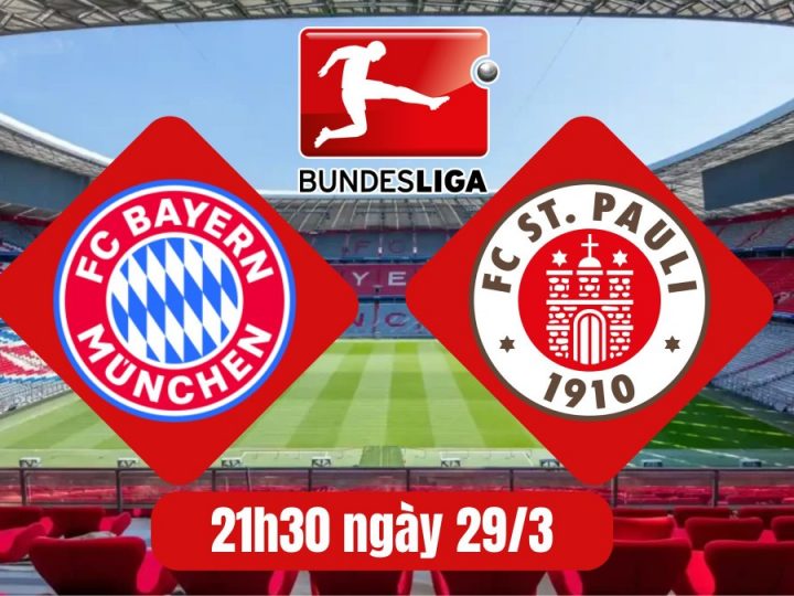Soi kèo Bayern Munich vs St. Pauli, 21h30 ngày 29/3 Bundesliga