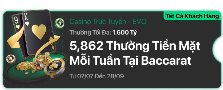 V9BET Thưởng Tiền Mặt Mỗi Tuần